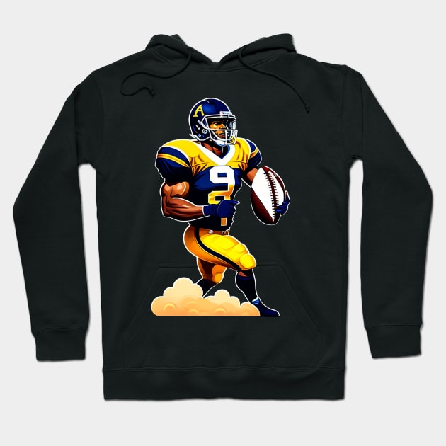 American Football Hoodie by ArtShare